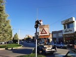 عیب یابی و نوسازی چراغ های راهنمایی و رانندگی خیابان شهید کوهنورد