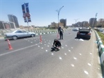 آرام سازی و کاهش سرعت در رینگ میانی شهر با نصب گل میخ های ترافیکی