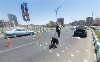 آرام سازی و کاهش سرعت در رینگ میانی شهر با نصب گل میخ های ترافیکی